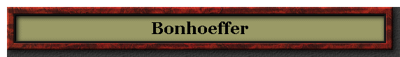 Bonhoeffer